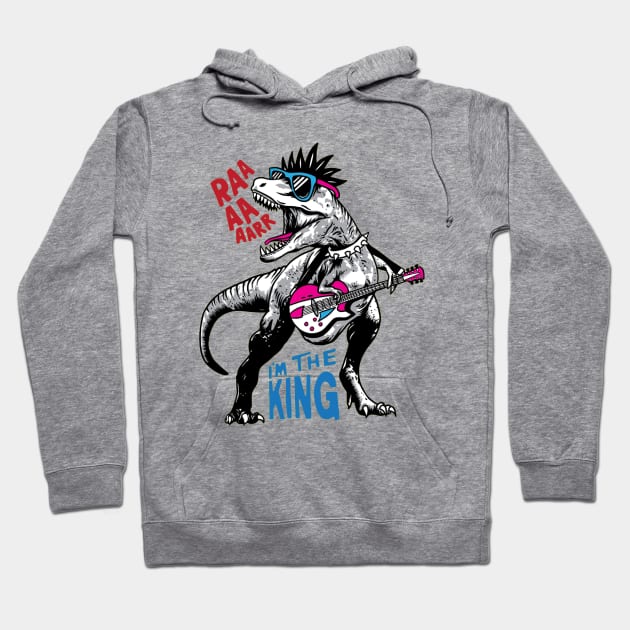 Dinosaur Funny Hoodie by Mako Design 